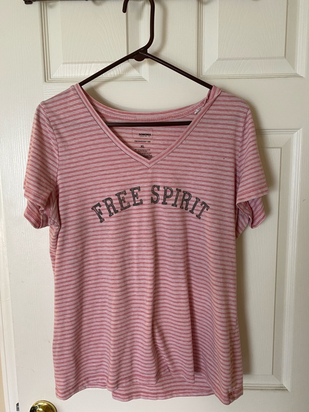 Sonoma Pink Striped 'Free Spirit' Tee-Tees are 3 for $12 when bundled 💚